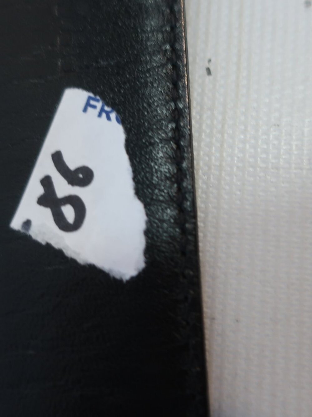 Mens Prada Black Leather Belt W/Silver Buckle Size 36/90 ** - Picture 8 of 9